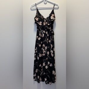Soprano Floral Wrap Sundress Hi-Low Hem Sz S